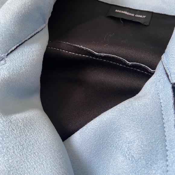 Members Only Blue Faux Leather Jacket - Picture 5 of 5